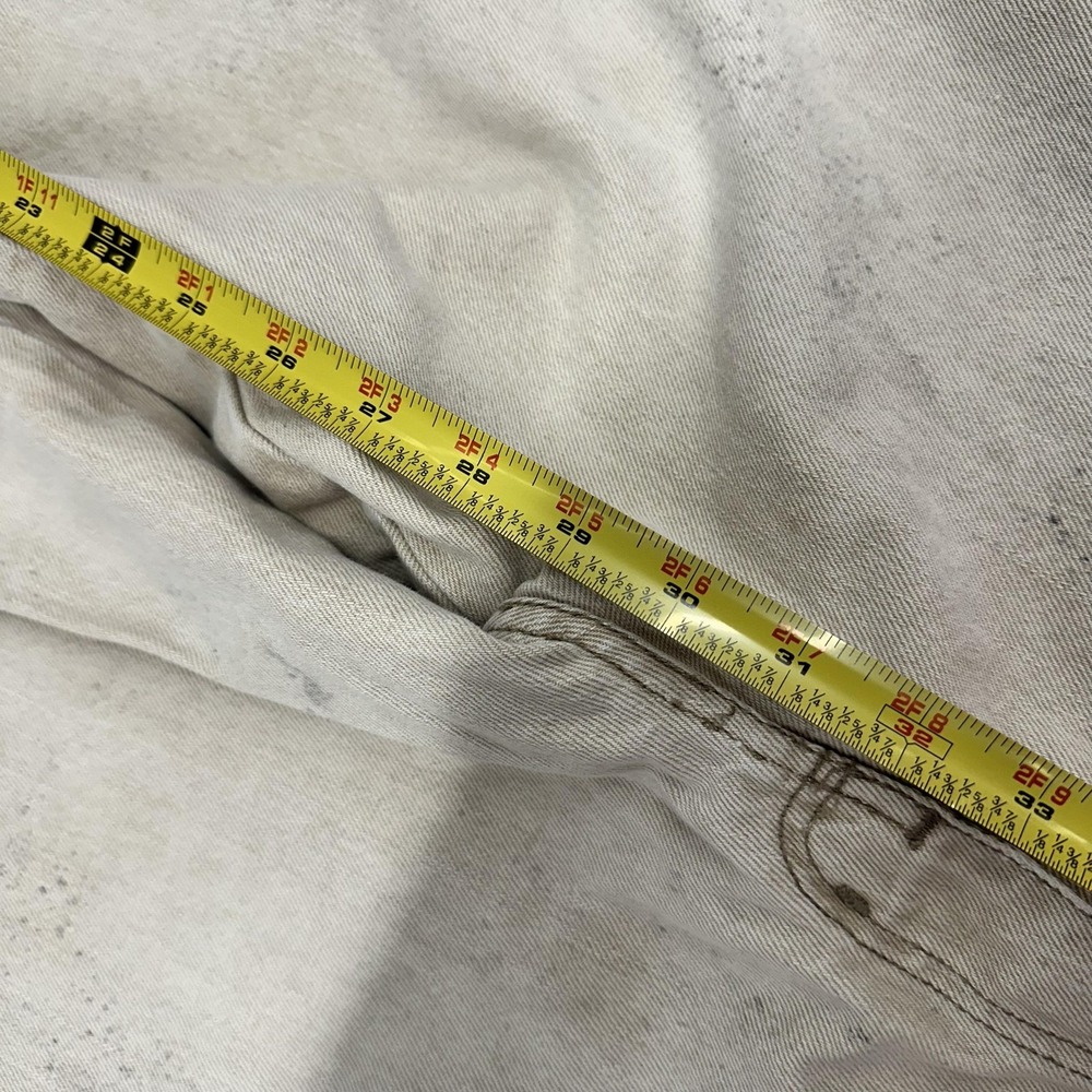 Vintage FUBU Jeans Mens 36x30 Beige Wide Leg Relaxed Fit Carpenter Denim USA 90s - Picture 11 of 14
